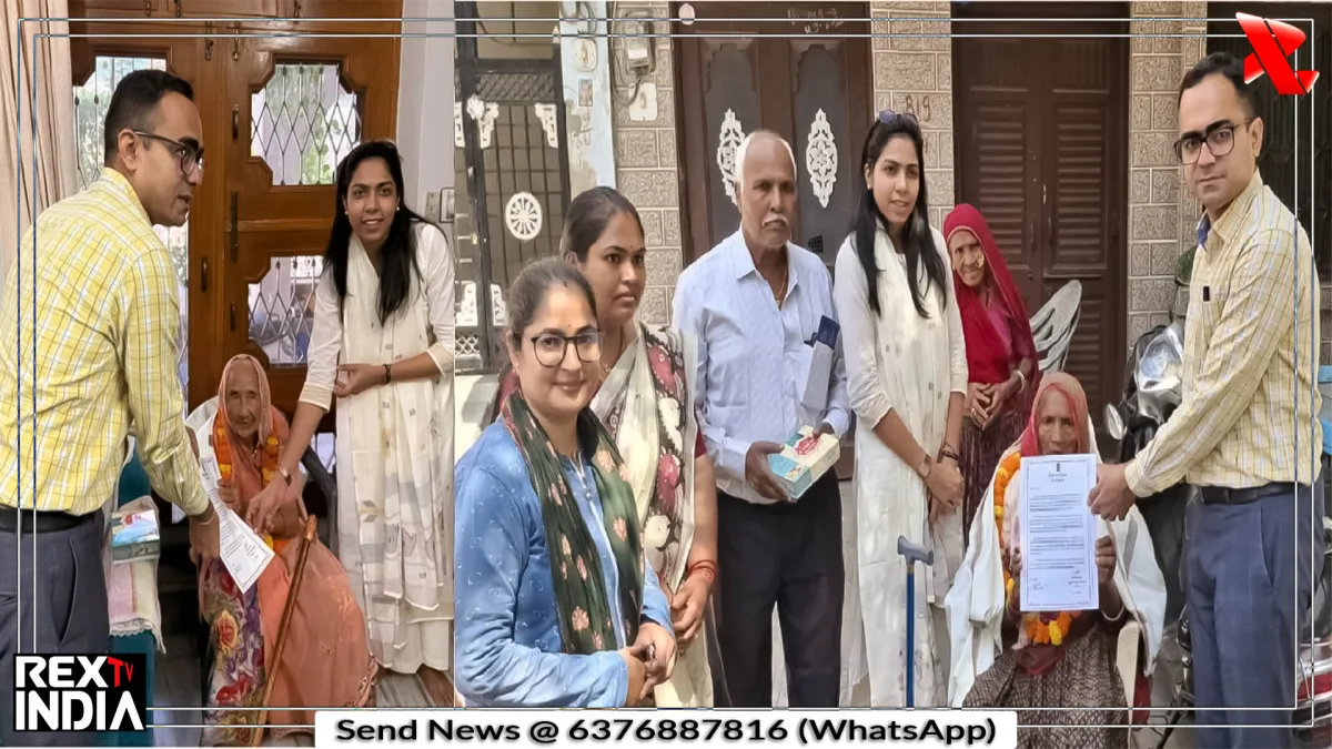 अंतरराष्ट्रीय वृद्धजन दिवस पर शतायु मतदाताओं का सम्मान
