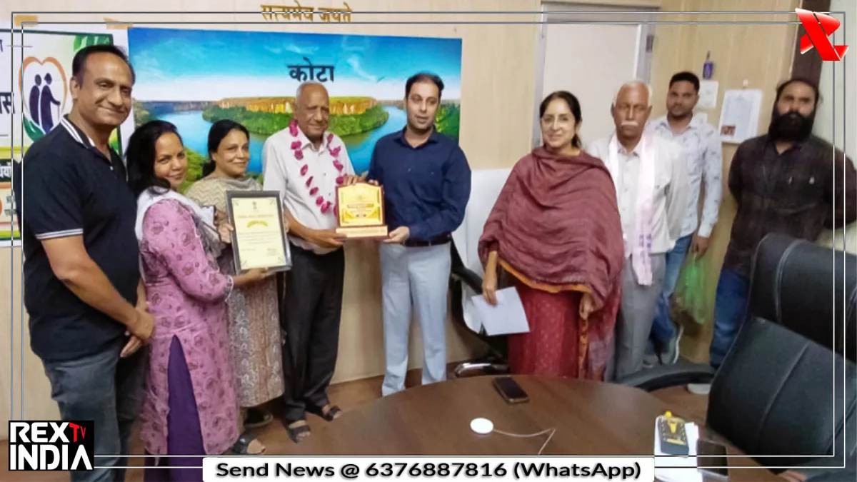 वृद्धजन सेवा के लिए गोविंद राम मित्तल को मिला राज्य स्तरीय पुरस्कार