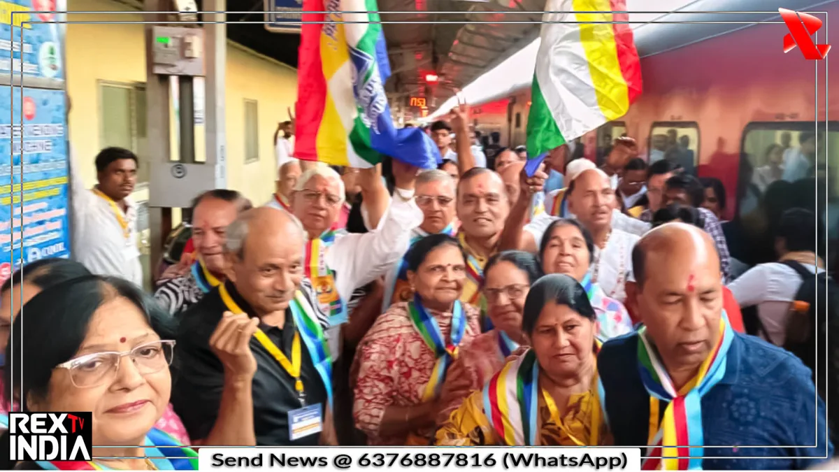 धार्मिक यात्रा पर रवाना जैन सोशल ग्रुप 'अनुभव' का 55 दम्पतियों का दल