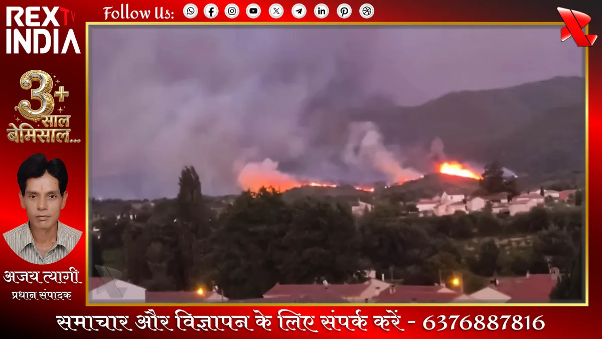 दक्षिण पश्चिमी फ्रांस के जंगलों में आग