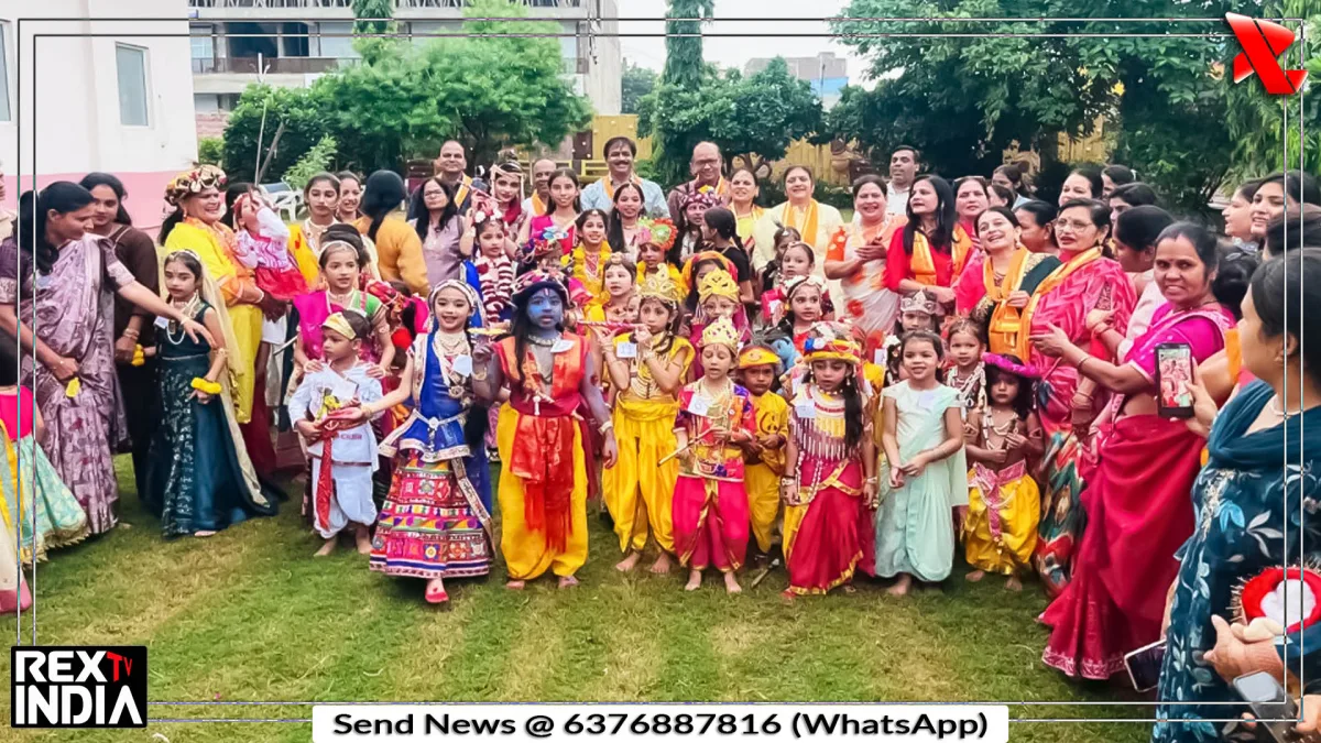 जन्माष्टमी महोत्सव में 54 बच्चों का जलवा, मटकी फोड़ से गूंजा मंदिर