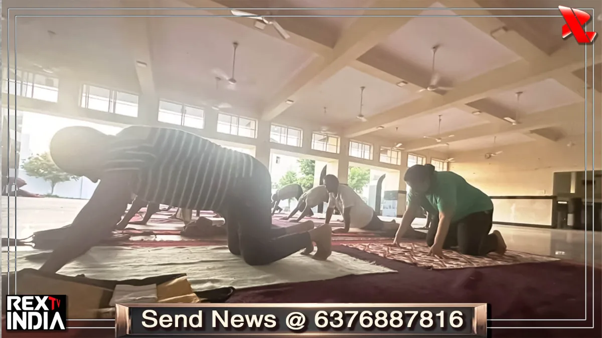माहेश्वरी भवन में योगाभ्यास, उन्नत आसनों के साथ सुरक्षा पर जोर