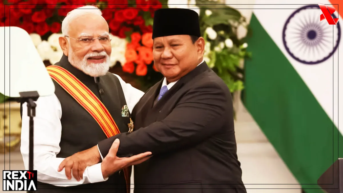Indian Prime Minister Narendra Modi and Indonesian President Prabowo Subianto