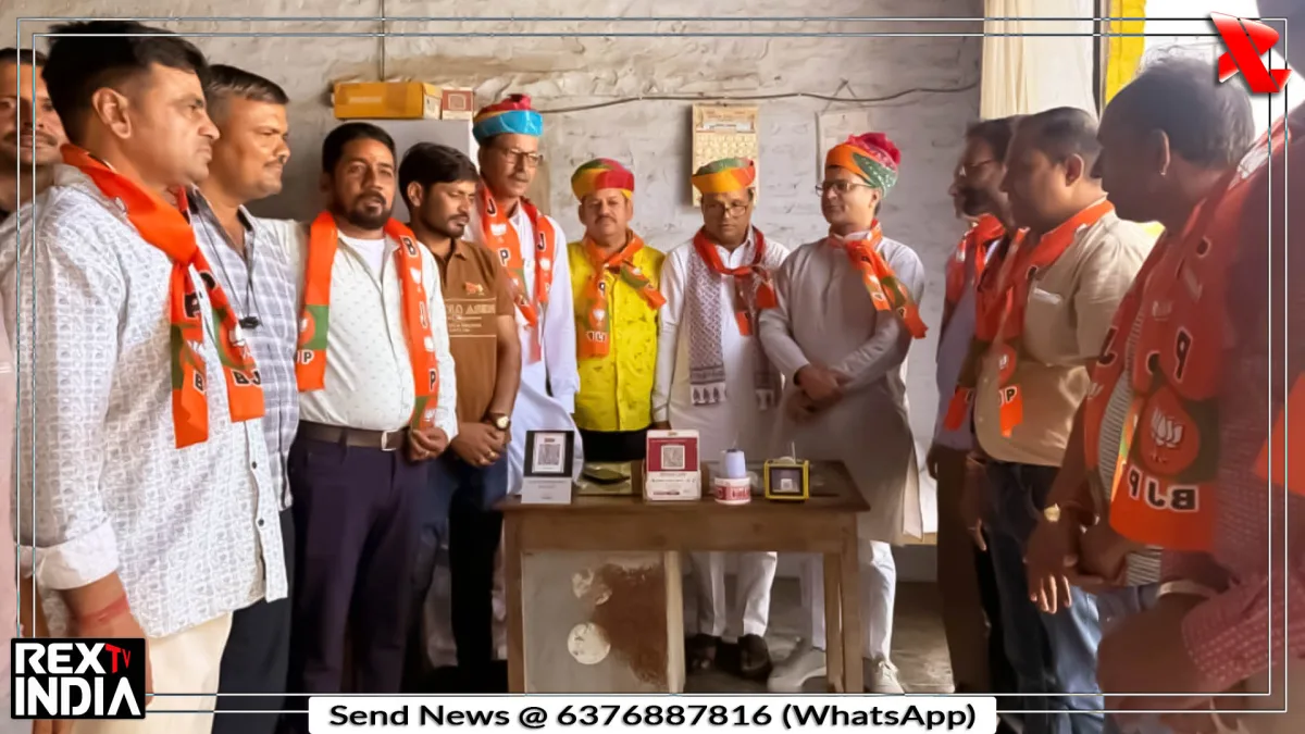 नारायण पंचारिया के समर्थन में भाजपा प्रत्याशी का जनसंपर्क, वोट की अपील