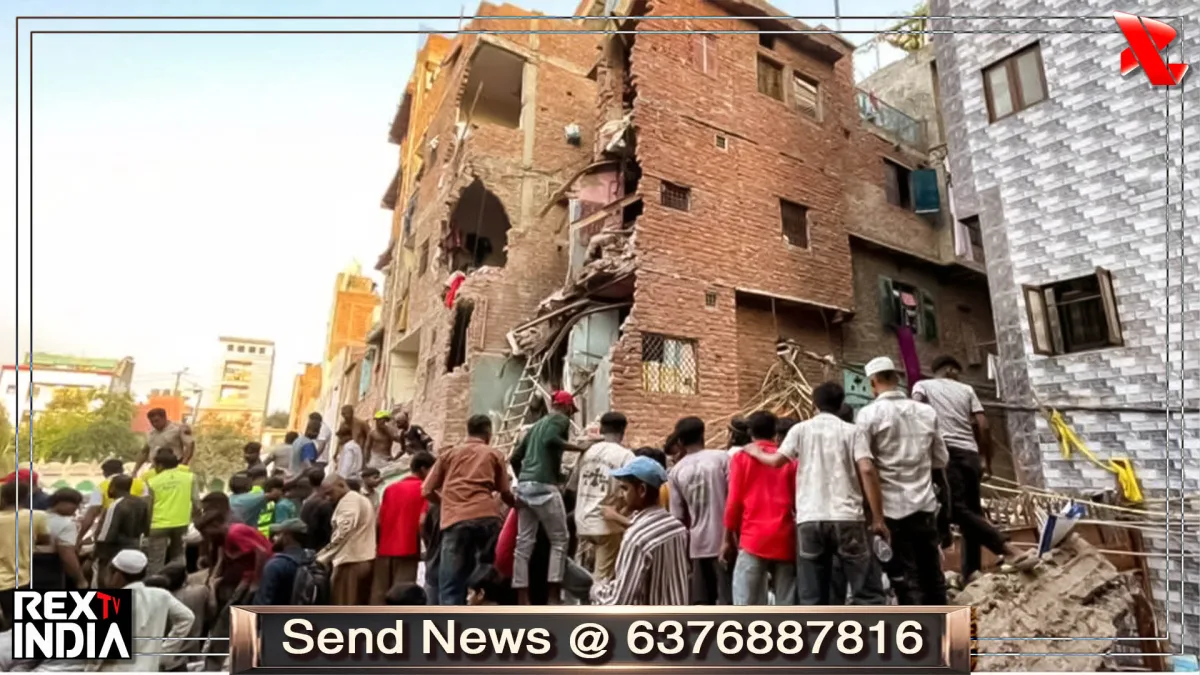 बिल्डिंग गिरने से 3 की मौत, 8 घायल, मलबे में जिंदगी की तलाश जारी