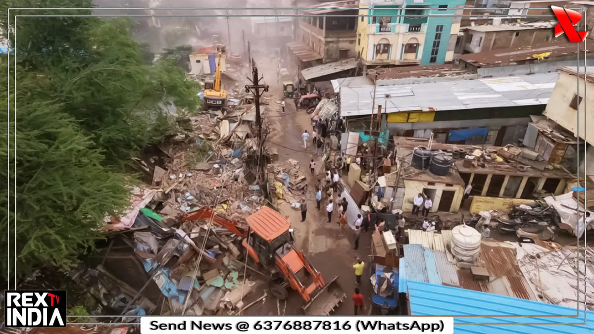 100 करोड़ की जमीन खाली, 50 दुकानें और 45 फैक्ट्रियों पर चला बुलडोजर