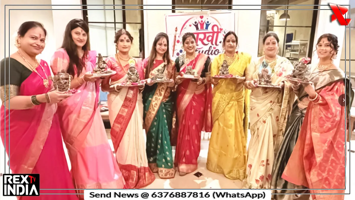 मिट्टी के गणेश बनाकर सखियों ने बदल दिया उत्सव का अंदाज, दिया खास संदेश