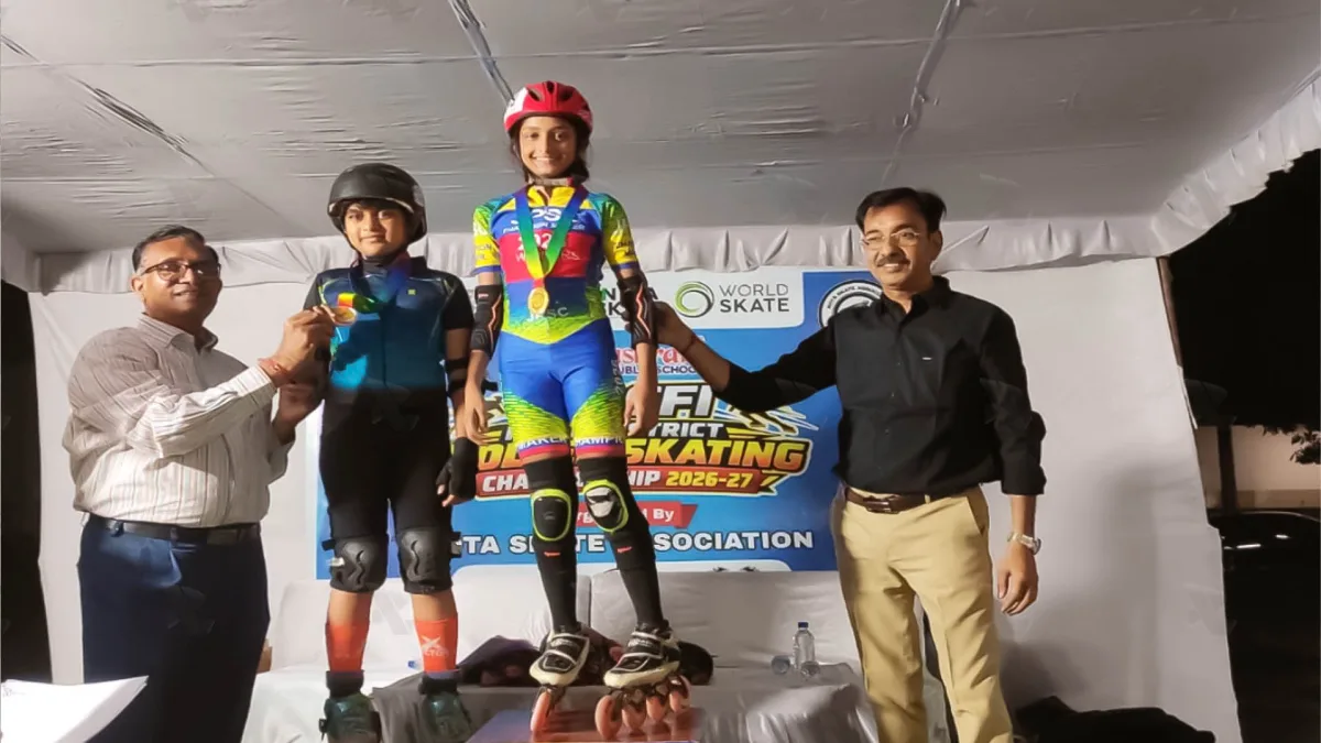 कोटा की कियारा वैष्णव ने स्केटिंग में 2 गोल्ड जीतकर बढ़ाया जिले का मान
