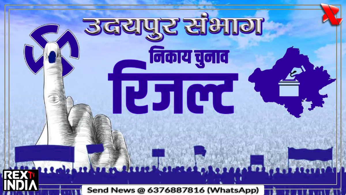 उदयपुर संभाग में भाजपा की बड़ी बढ़त, कई निकायों में बदला गणित
