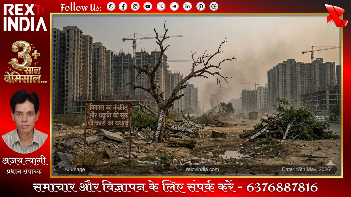 विकास का कंक्रीट और प्रकृति की मूक चीत्कारों का यथार्थ- अजय त्यागी 