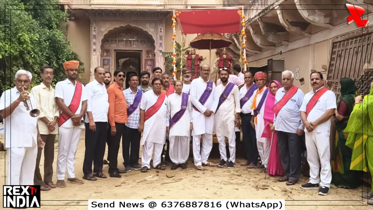 हरियाली तीज पर उमड़ा उत्साह, राजसी अंदाज में निकली तीज माता की सवारी