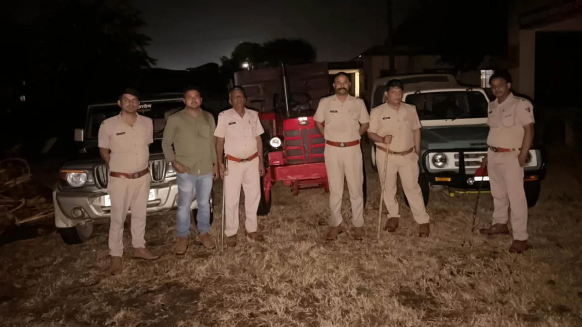 खनन कार्रवाई के दौरान वन विभाग ने ट्रैक्टर ट्रॉली जब्त की, जांच जारी