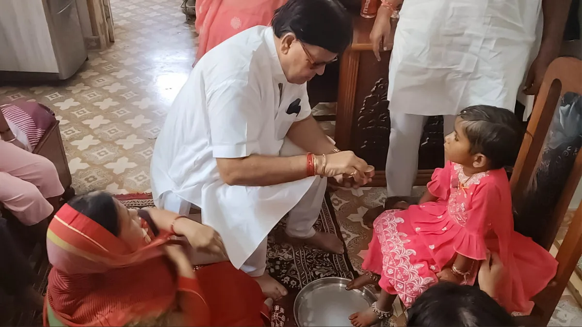 नौ दिन, नौ स्वरूप, नौ दिन कन्या पूजन अभियान के तहत हुआ आयोजन