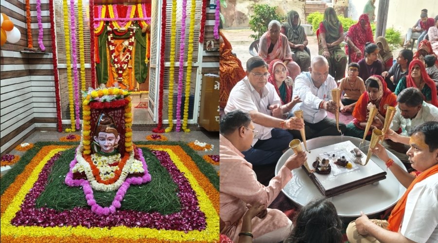पर्यावरण बचाने की अनूठी पहल: सीकर में रुद्राभिषेक के बाद वृक्षारोपण का संकल्प