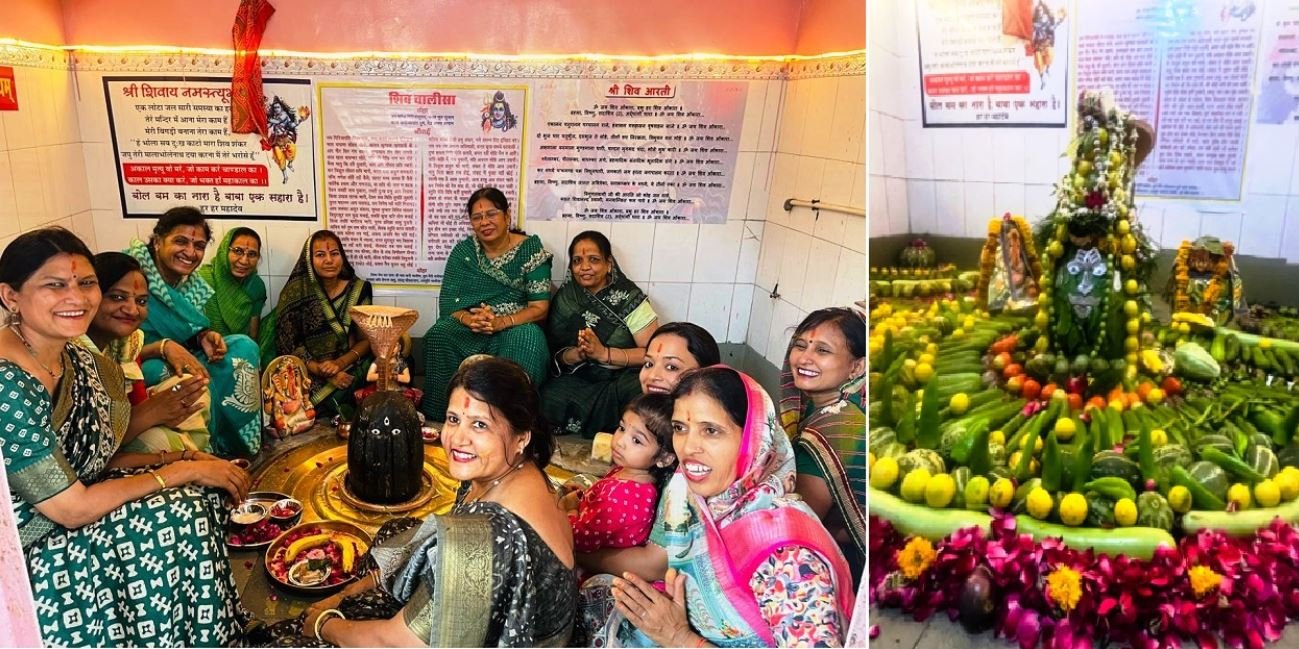 भीलवाड़ा में सावन महोत्सव: सब्जियों से हुआ शिव का अद्भुत श्रृंगार