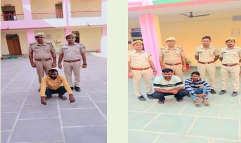 ऑपरेशन धरपकड़: शेरूणा पुलिस ने 3 कुख्यात वारंटियों को किया गिरफ्तार