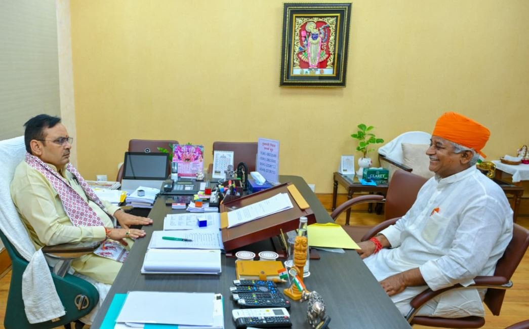 गोचर भूमि बचाओ अभियान: विधायक जेठानंद व्यास ने सीएम भजनलाल शर्मा से गोचर अधिग्रहण रद्द करने की मांग की