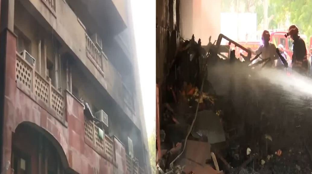 बीडी मार्ग अग्निकांड: 30-35 लोगों को सुरक्षित निकाला, कुछ घायल RML अस्पताल में भर्ती