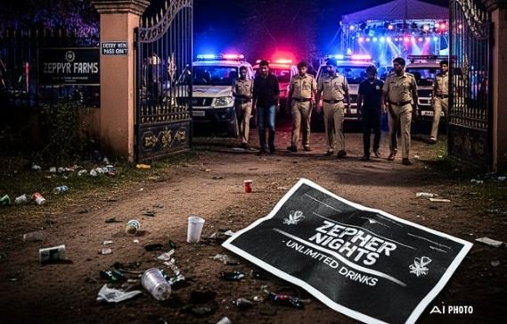 शराबबंदी को ठेंगा: अहमदाबाद के पॉश इलाके में रेव पार्टी का खुलासा, 13 विदेशी नागरिकों सहित 20 गिरफ्तार