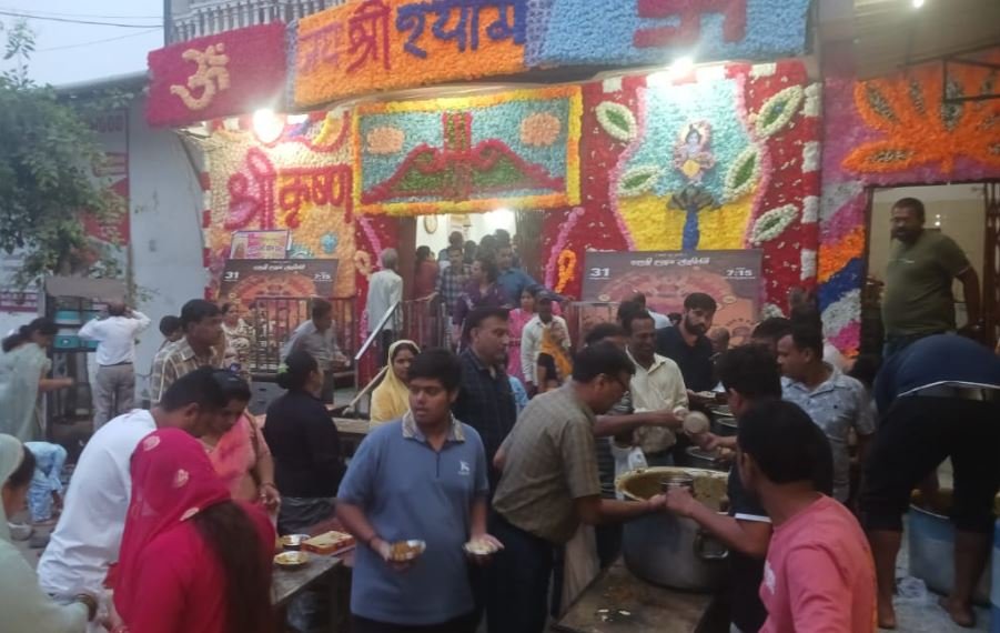 जयकारों से गूंजा भीलवाड़ा: काशीपुरी धाम में श्याम बाबा का भव्य अन्नकूट महोत्सव