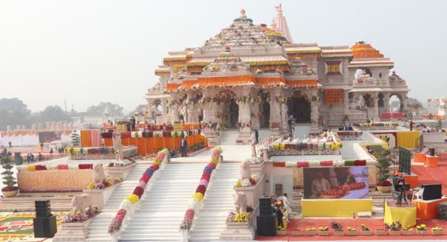 नागर शैली में निर्मित मंदिर का निर्माण पूरा : 25 नवंबर को पीएम मोदी फहराएंगे राम मंदिर के शिखर पर विशाल ध्वज