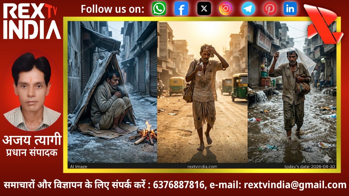 दहकते आसमान और ठिठुरती व्यवस्था के बीच फंसा जनमानस -अजय त्यागी 