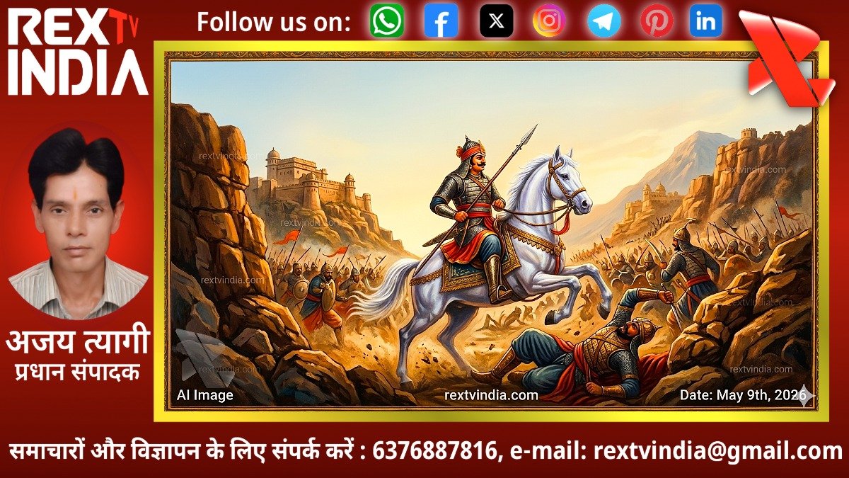 चेतक की वफादारी और प्रताप का शौर्य: इतिहास के पन्नों से वीरता का जीवंत दस्तावेज- अजय त्यागी 