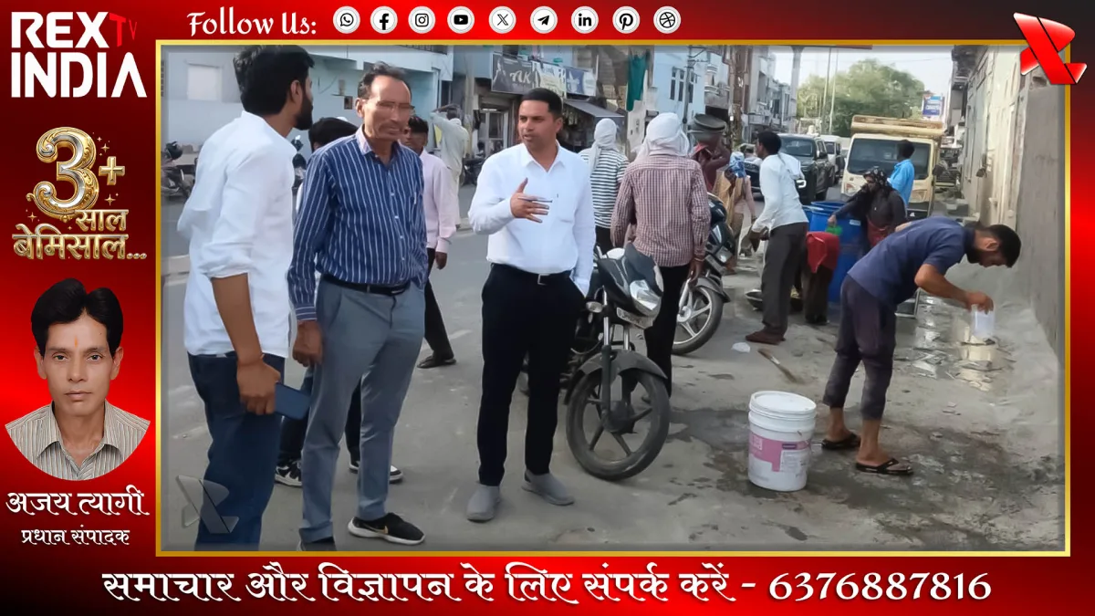 नीमकाथाना में खाली पड़े भूखंडों पर बाउंड्री की कार्रवाई तेज
