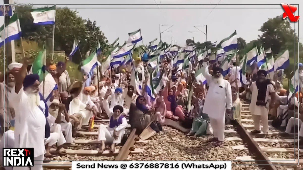 पंजाब में किसानों के रेल रोको आंदोलन से ठप हुआ यातायात