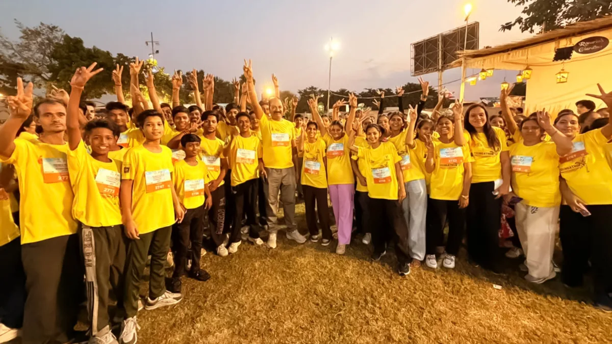 यंगथॉन मैराथन के जरिए विद्यार्थियों को मिला फिटनेस का संदेश