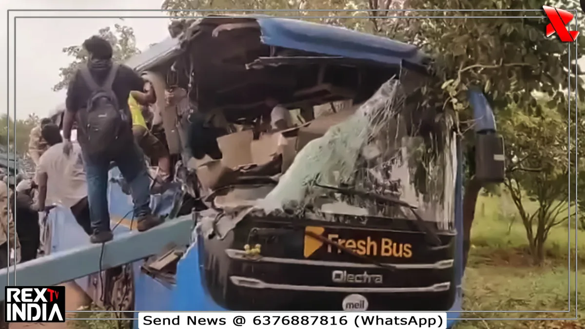 बस ट्रक भिड़ंत में 6 मौतें, 20 से ज्यादा घायल, हाईवे पर मचा हड़कंप