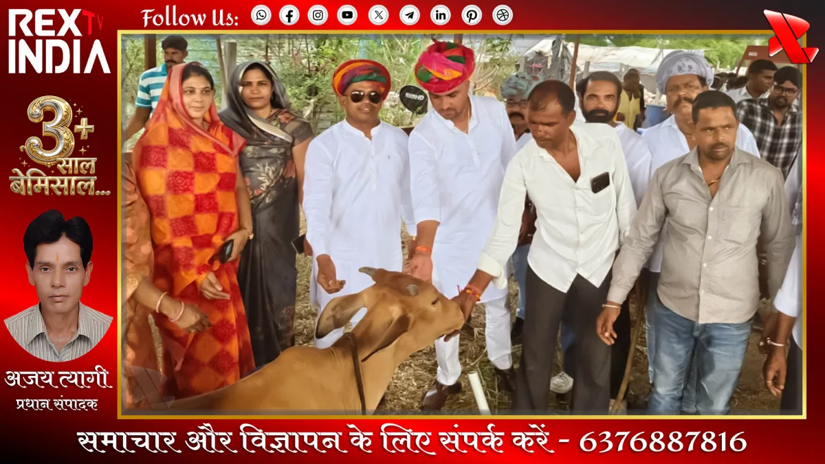 गौ सेवा कर मनाया जन्मदिन
