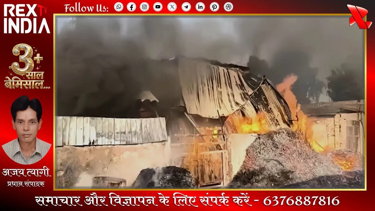 फैक्ट्री में भीषण आग