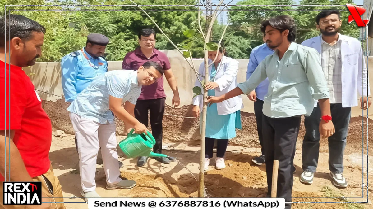 पीबीएम में पौधरोपण, मरीजों को मिलेगा सुकून भरा माहौल