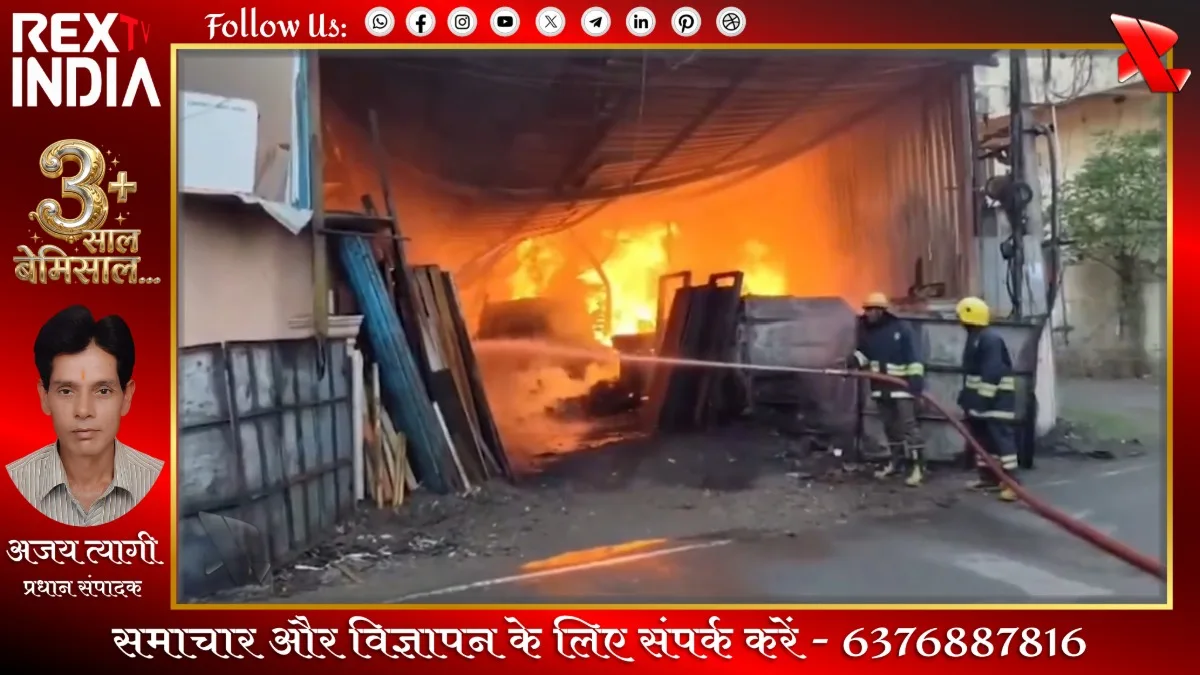 मदुरवोयल में लकड़ी के गोदाम में लगी भीषण आग, मची अफरा-तफरी
