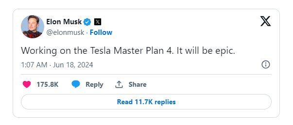 elon musk twitter post