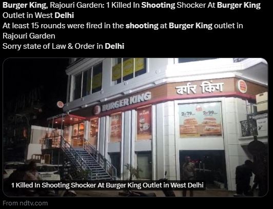 burger king delhi incident